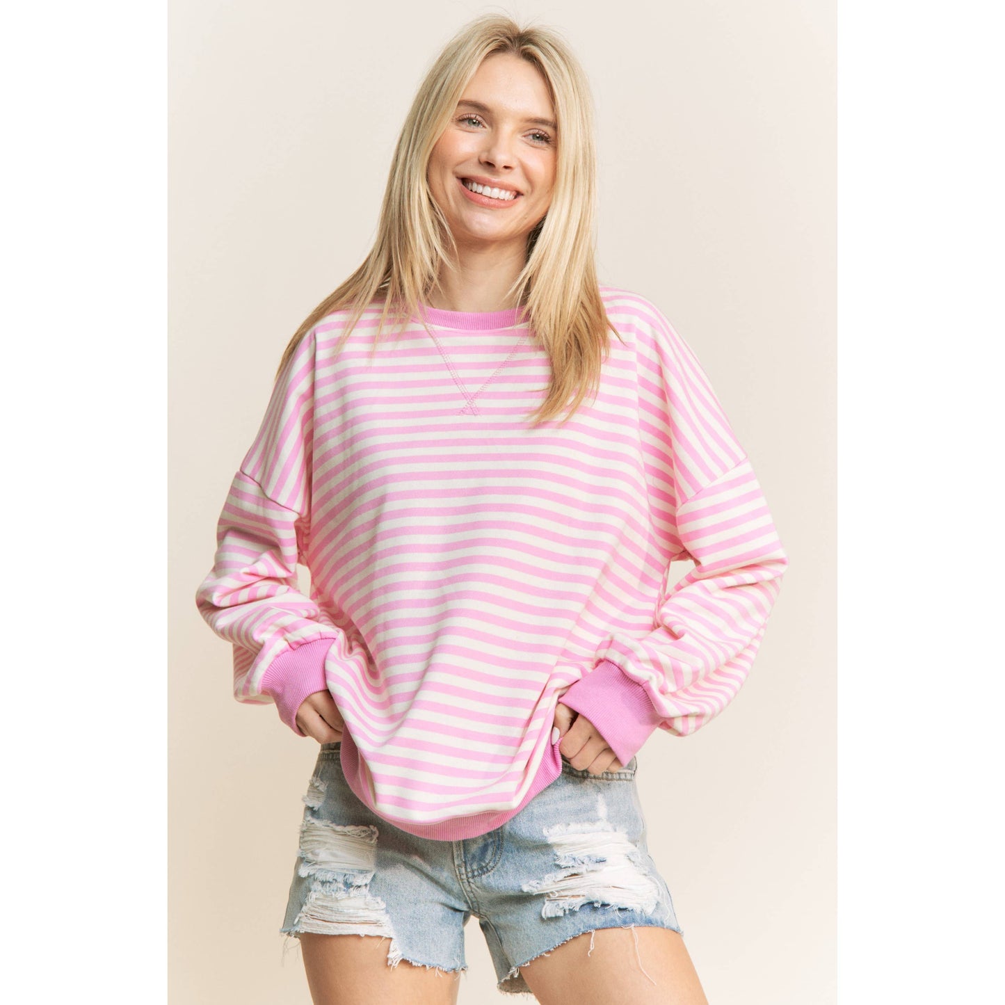 Everyday Comfort Striped Pullover