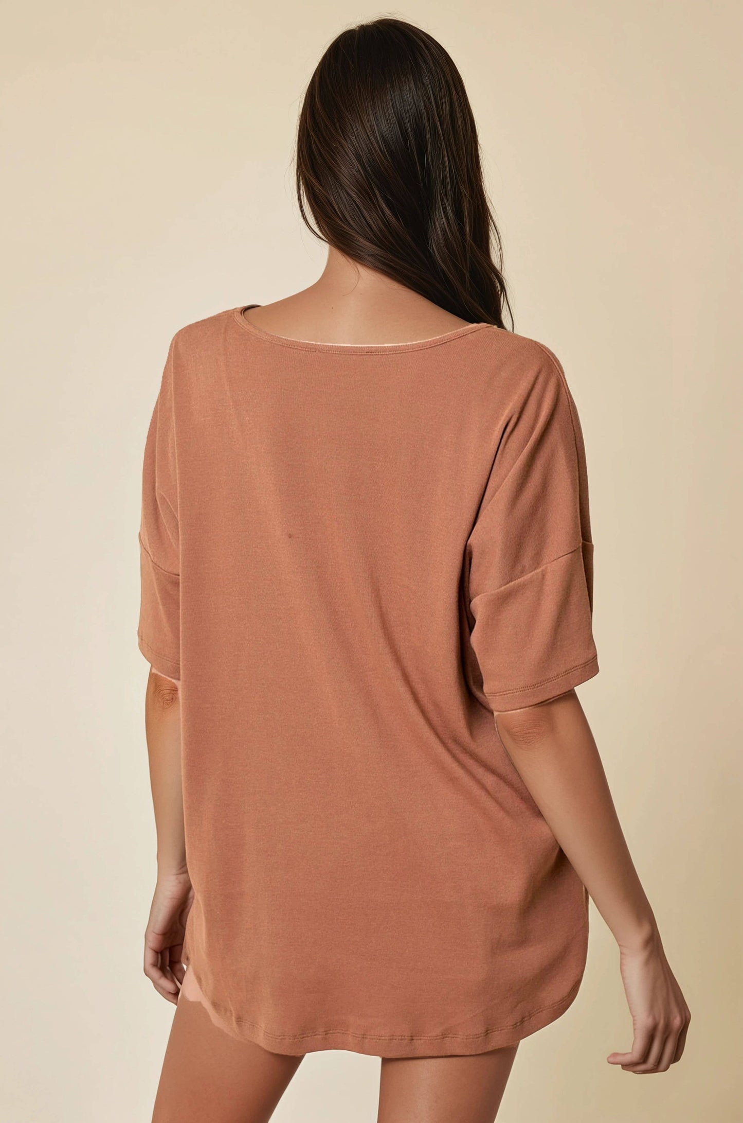 Oversized V-Neck Tee