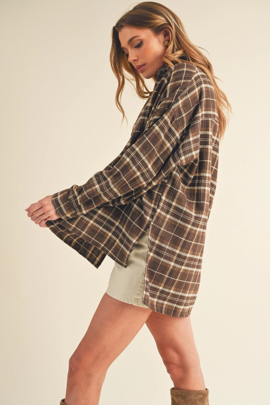Brown Tamra Flannel Shirt