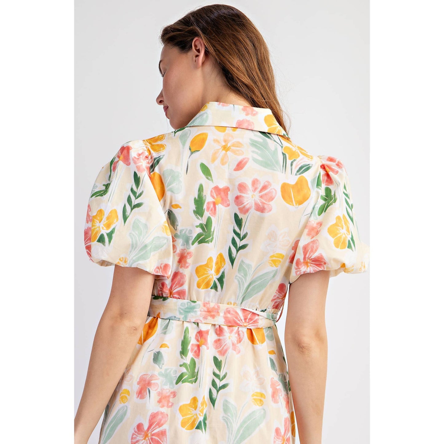 Floral Cotton Tiered Maxi Dress