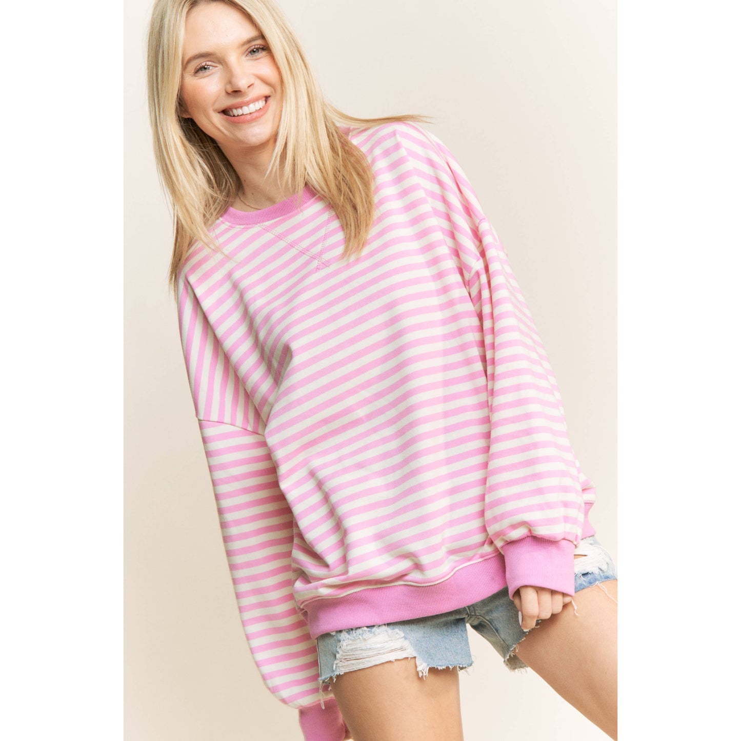 Everyday Comfort Striped Pullover