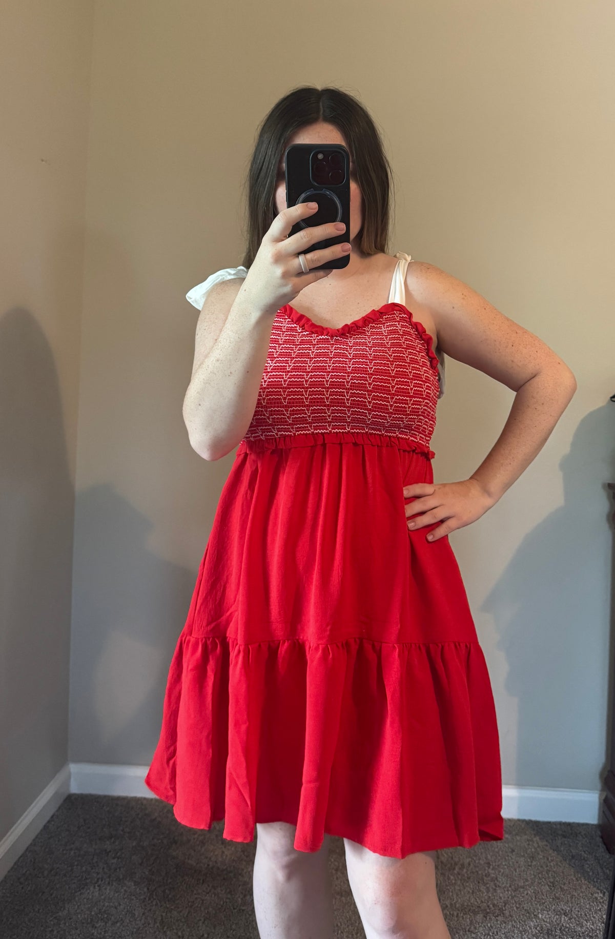 Bow Tie Smocked Dress- 3 Color Options