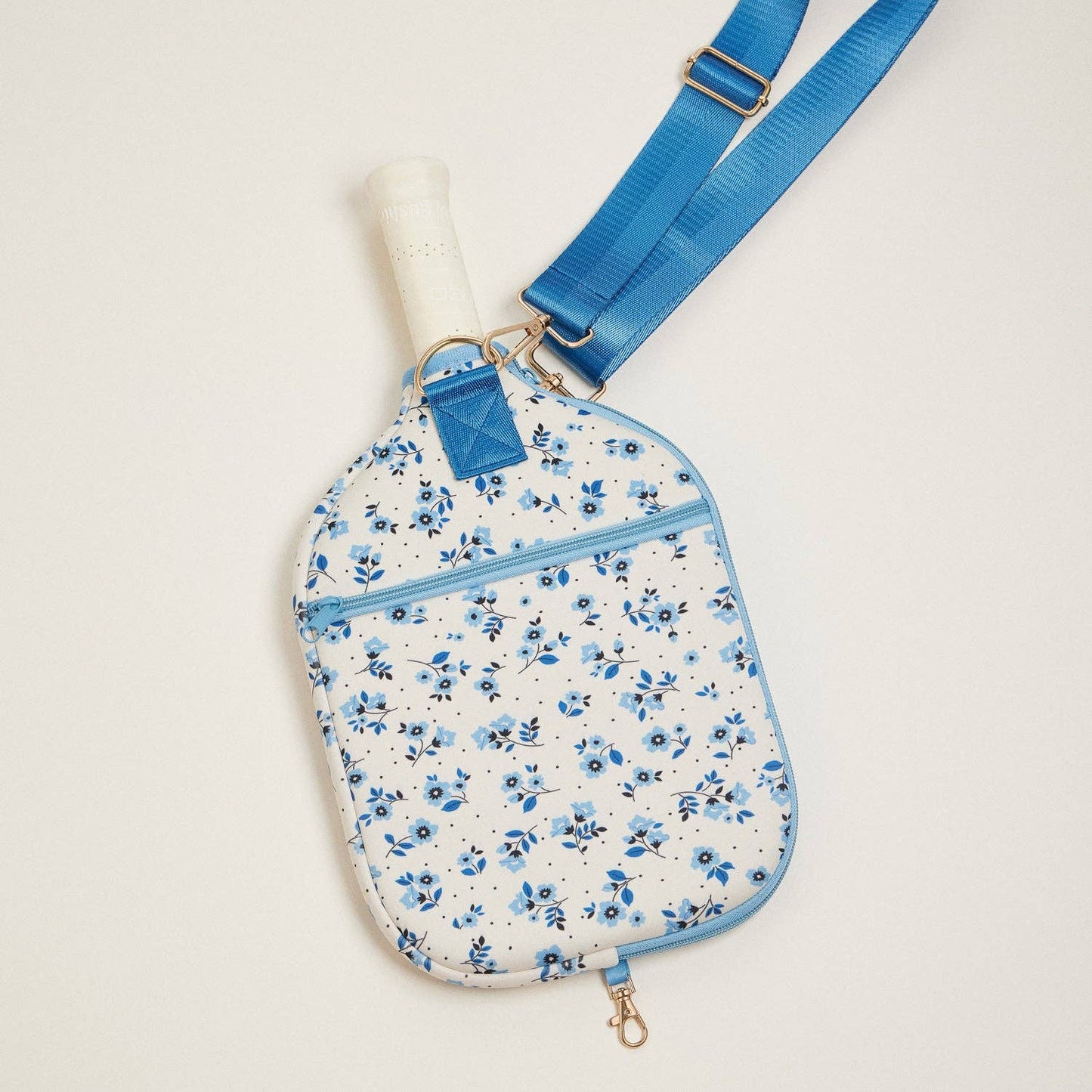 Blue Floral Neoprene Paddle Bag