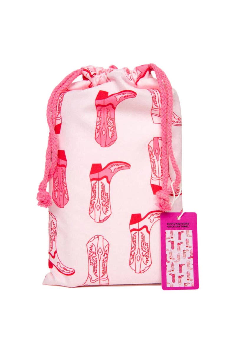 Boots & Stars Quick-Dry Beach Towel