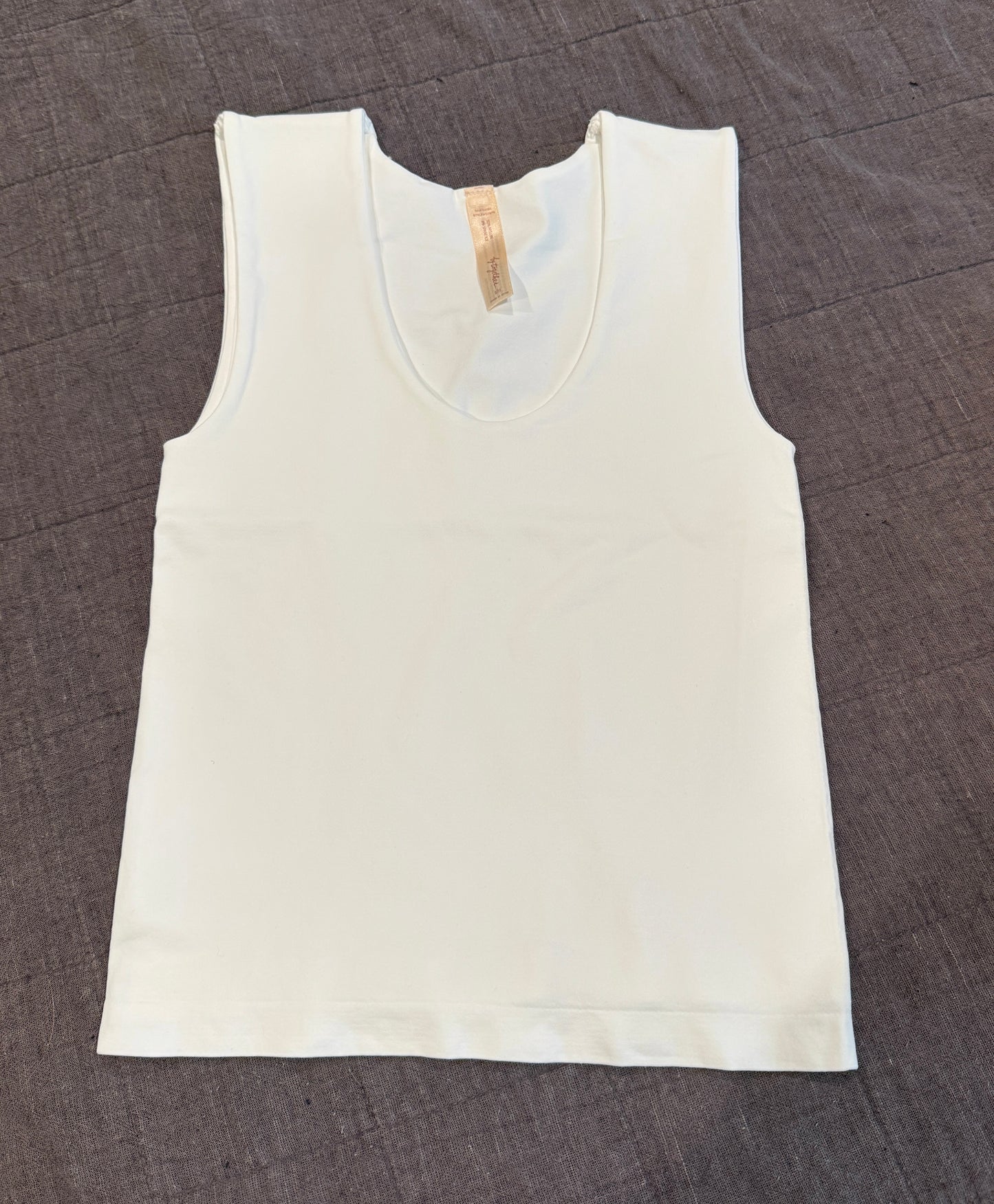 Double Layered Seamless Top: White