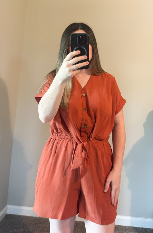Front Tie Romper