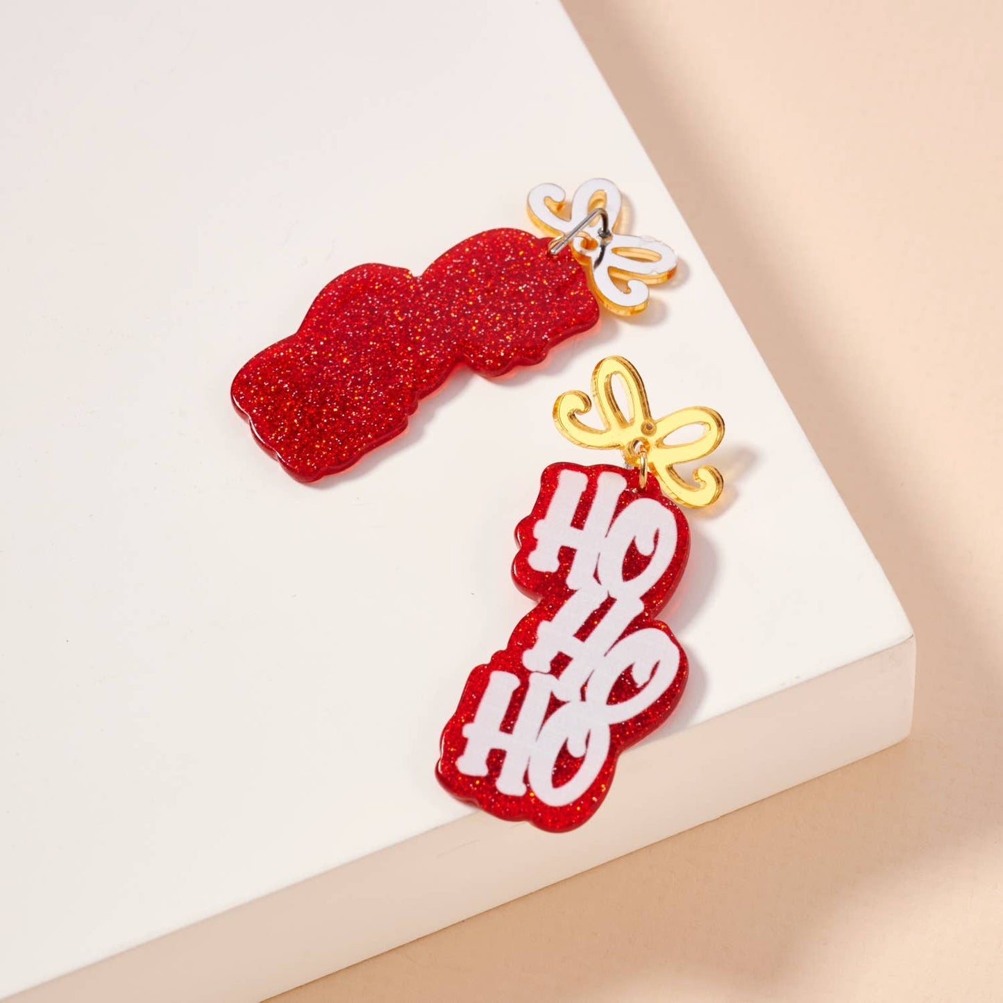 Christmas Ho Ho Ho Dangling Earrings