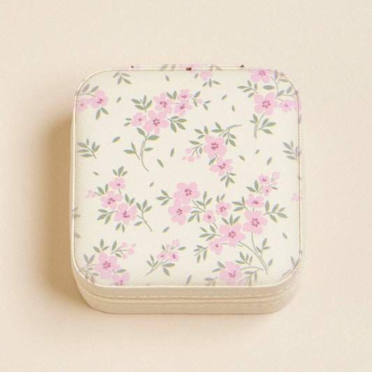 Multi Floral Travel Jewelry Box
