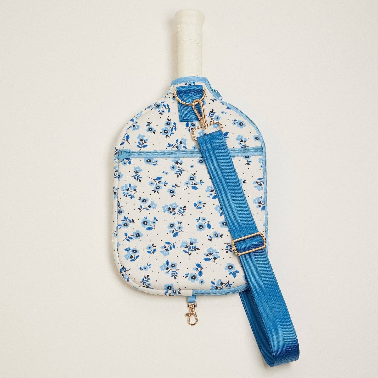 Blue Floral Neoprene Paddle Bag