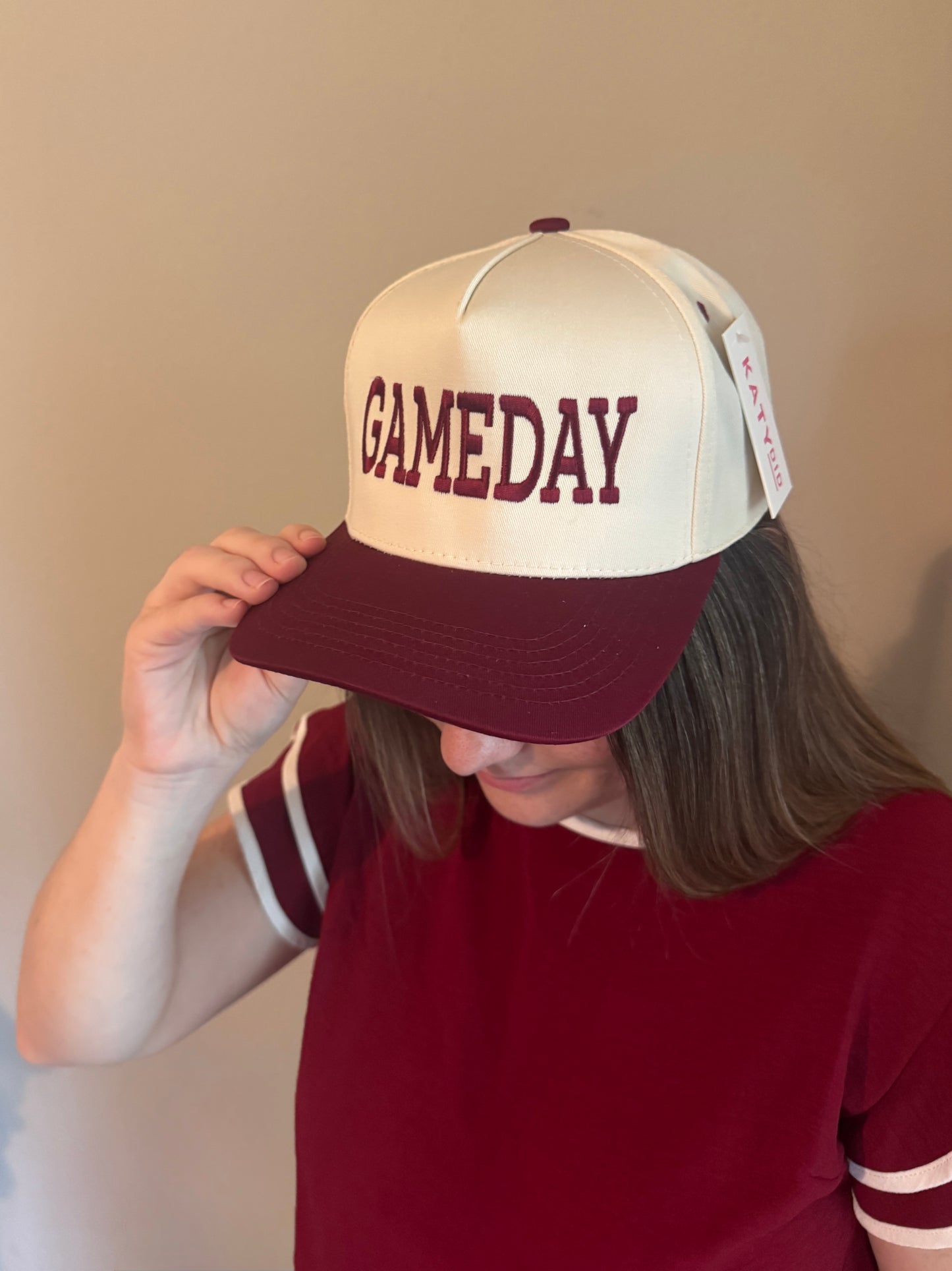 GAMEDAY Hat: Maroon and Tan