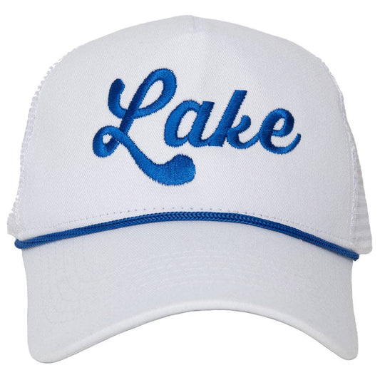 Lake Trucker Hat with Rope Detail