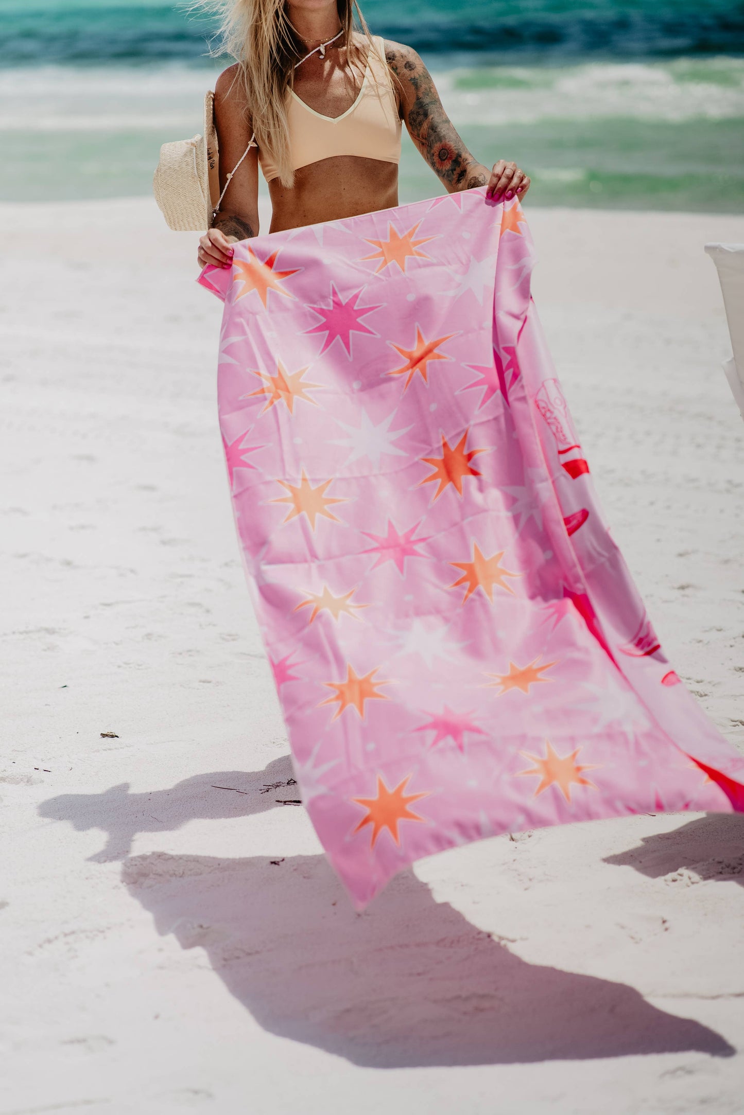 Boots & Stars Quick-Dry Beach Towel